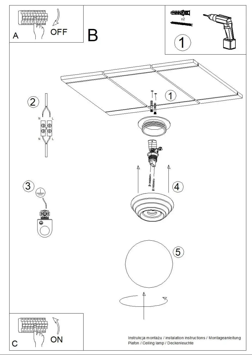 Luminaire plafonnier lampe zori ultramarine avec design circulaire en métal pour une belle décoration aux qualités esthétiques