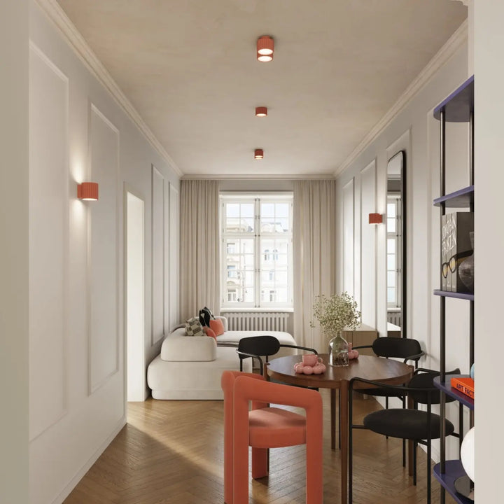 Luminaire Plafonnier pêche dans un intérieur contemporain