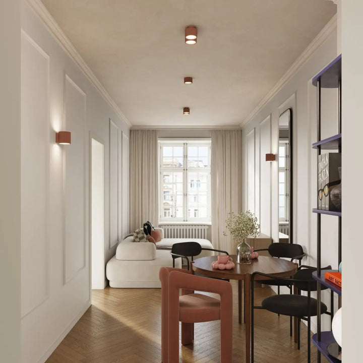 Luminaire Plafonnier moka dans un intérieur contemporain