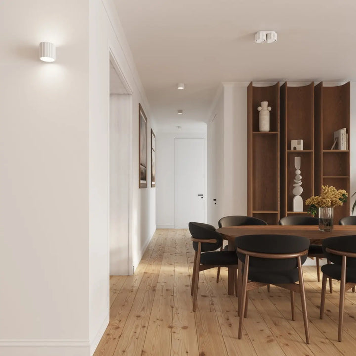 Luminaire Plafonnier blanc dans un intérieur contemporain