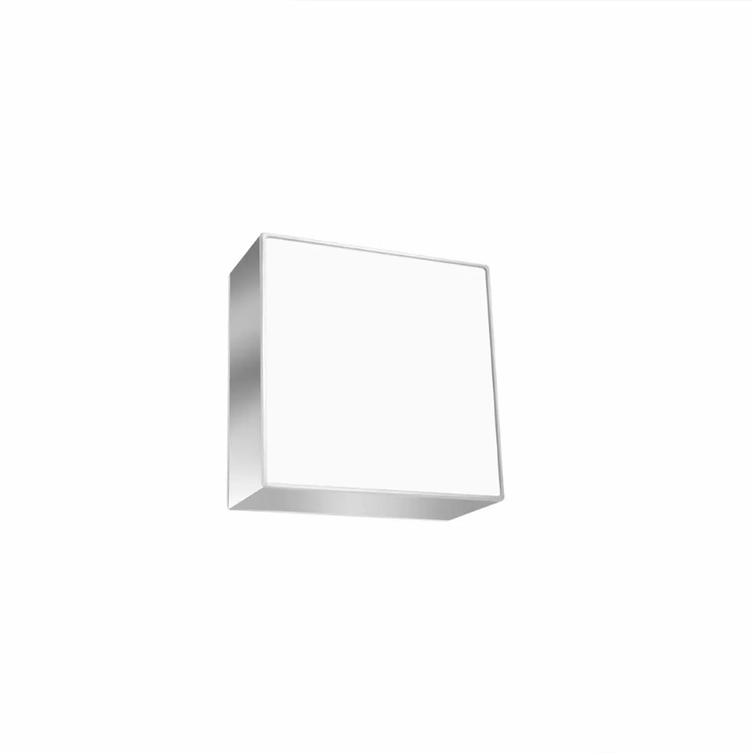 Luminaire plafonnier horus gris en forme riche avec cadre métallique argenté moderne et éclairage polyvalent plafonnier carré