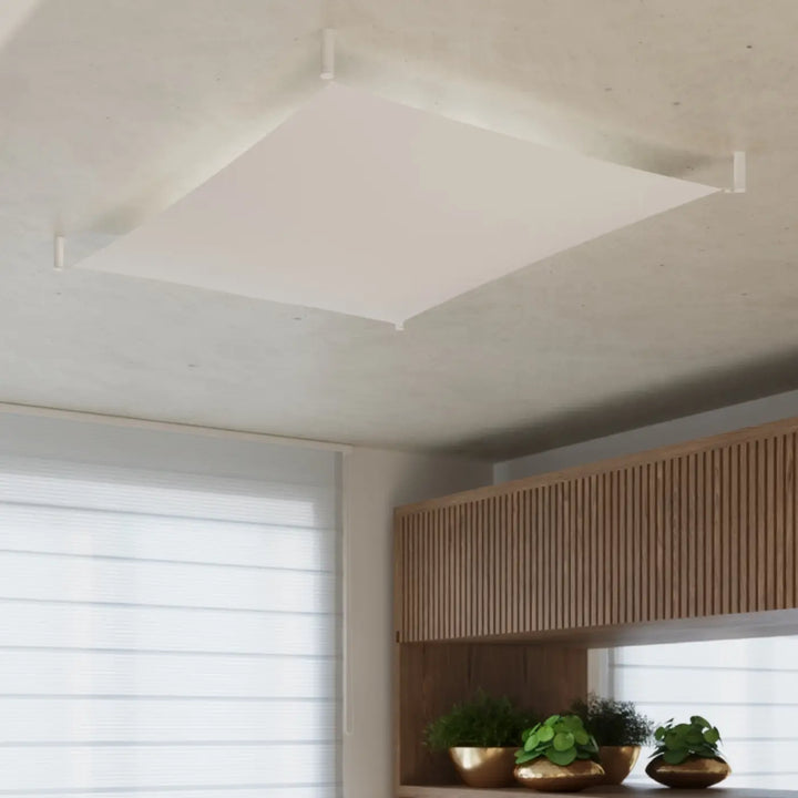 Plafonnier luna luna 2 blanc avec éclairage minimaliste pour un éclairage plus facile et élégant
