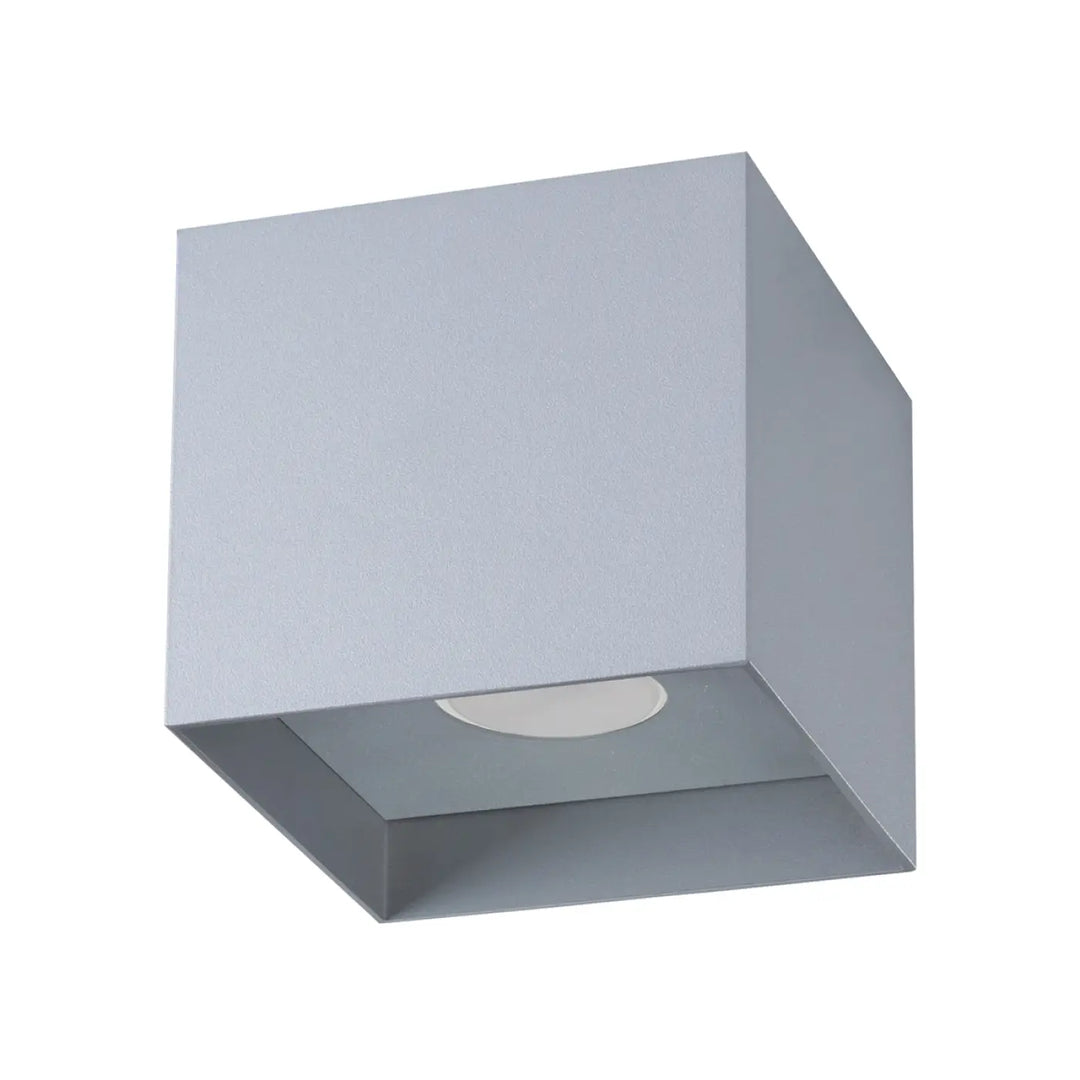Luminaire plafonnier hatı gris avec led circulaire encastrée lampe murale facile et design industriel