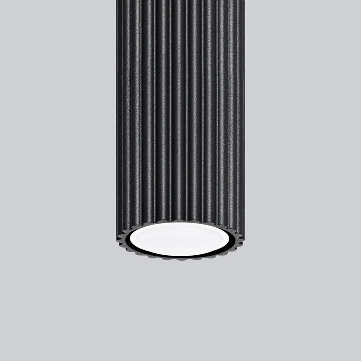 Luminaire plafonnier karbon 30 noir avec design minimaliste et ampoules gu10 interchangeables pour éclairage moderne