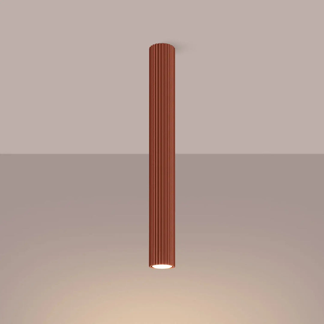 Luminaire plafonnier karbon allie cuivré avec ampoules gu10 interchangeables design minimaliste et lumière chaleureuse