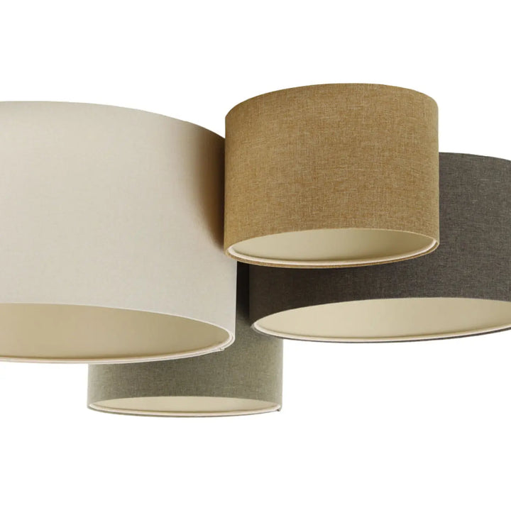 Plafond 4Flames Boho Elegant – Creme/Grey green/Mustard yellow/Graphite/Ecru