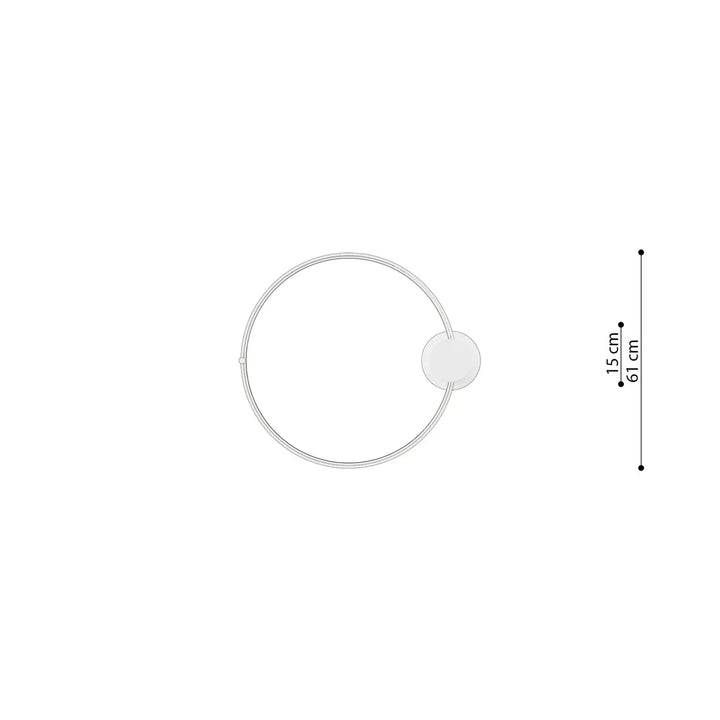 Luminaire plafonnier rio 55 noir avec design unique anneau double et disque central pour efficacité lumineuse élevée