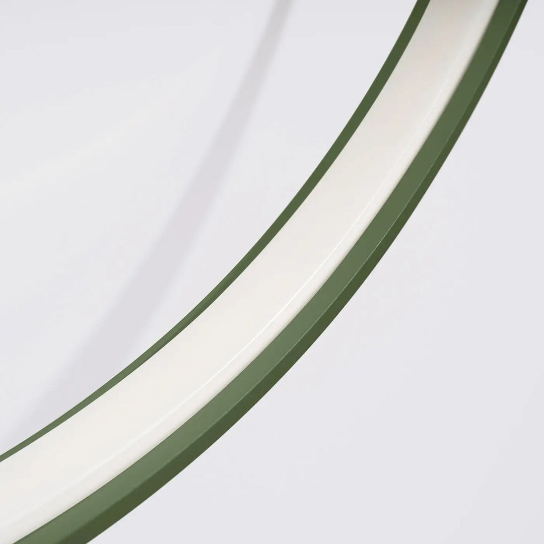 Luminaire plafonnier collection rio vert olive led circulaire design moderne avec éclairage 3000k élégant et contemporain