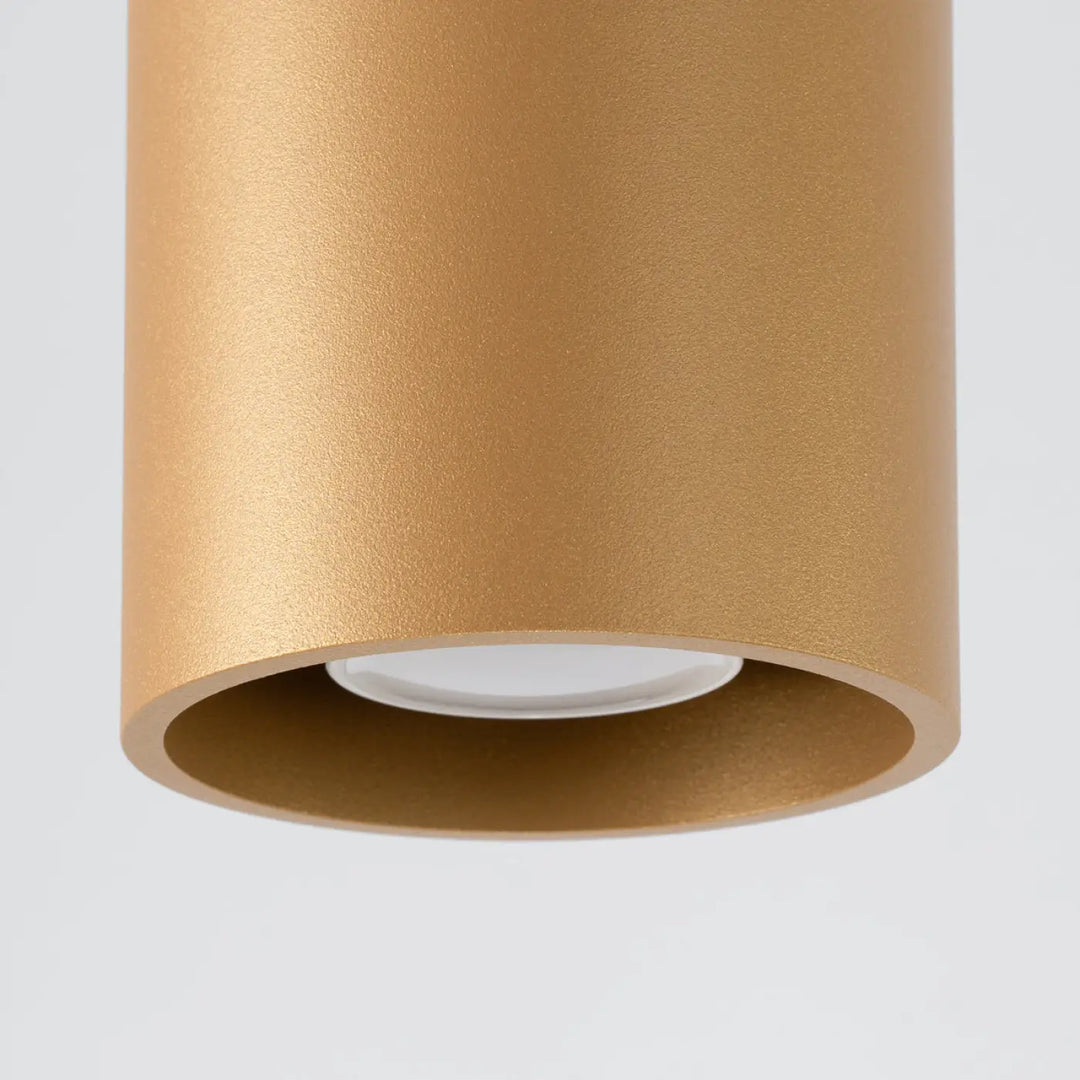 Luminaire plafonnier orbis 1 or finition or mattes avec ampoule led intégrée idéal pour décoration intérieure simple coup
