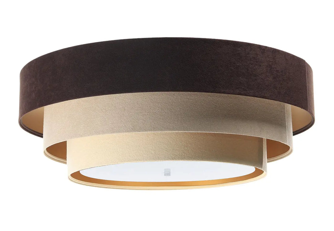 Plafond Triniti Veloursstoff – Brown/Beige/Gold
