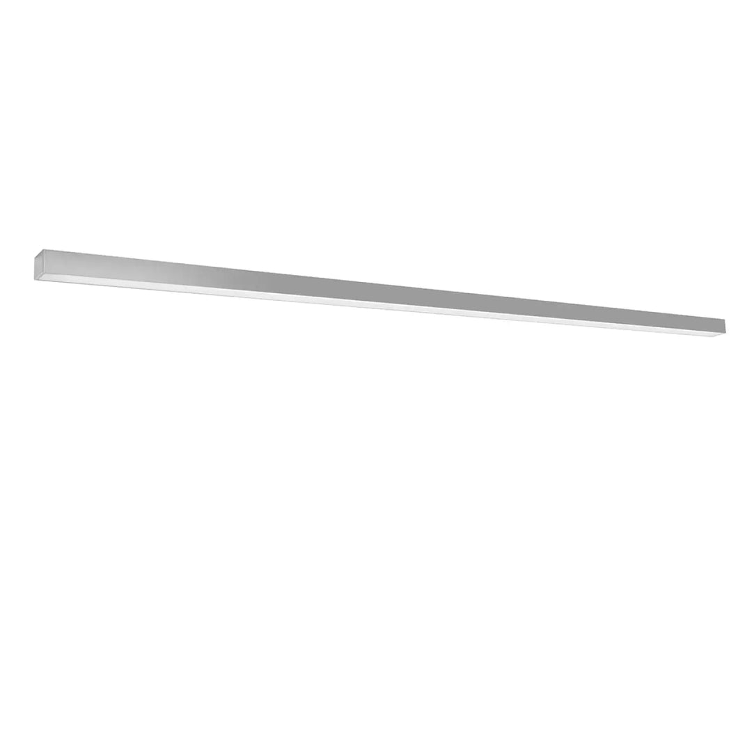 Luminaire plafonnier pinne 200 gris avec module led rectangulaire moderne idéal pour bureau à domicile et paramètres d’éclairage