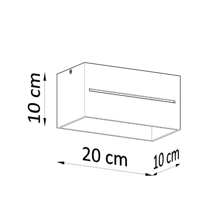 Plafonnier lobo 2 gris minimaliste avec perforation linéaire et slot horizontal pour un spectacle lumineux élégant