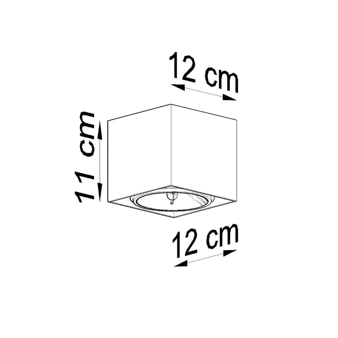Luminaire plafonnier blake gris avec forme minimaliste et design moderne pour un éclairage plafond élégant