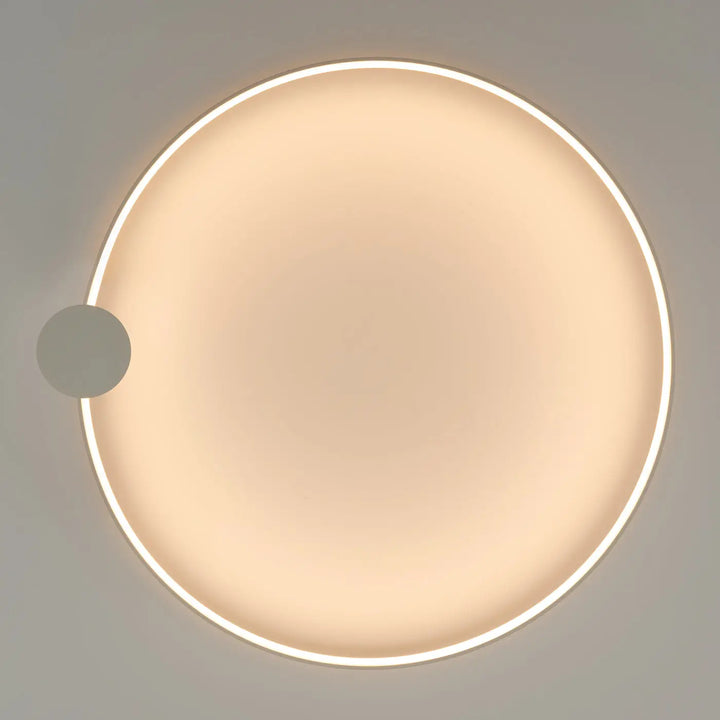 Luminaire plafonnier collection rio design moderne avec cadre blanc beige et lumière chaude douce 3000k