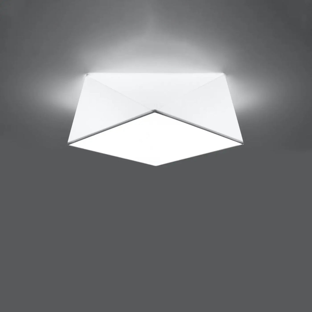 Plafonnier hexa 35 blanc moderne avec design géométrique minimaliste et lignes épurées pour un intérieur exclusif