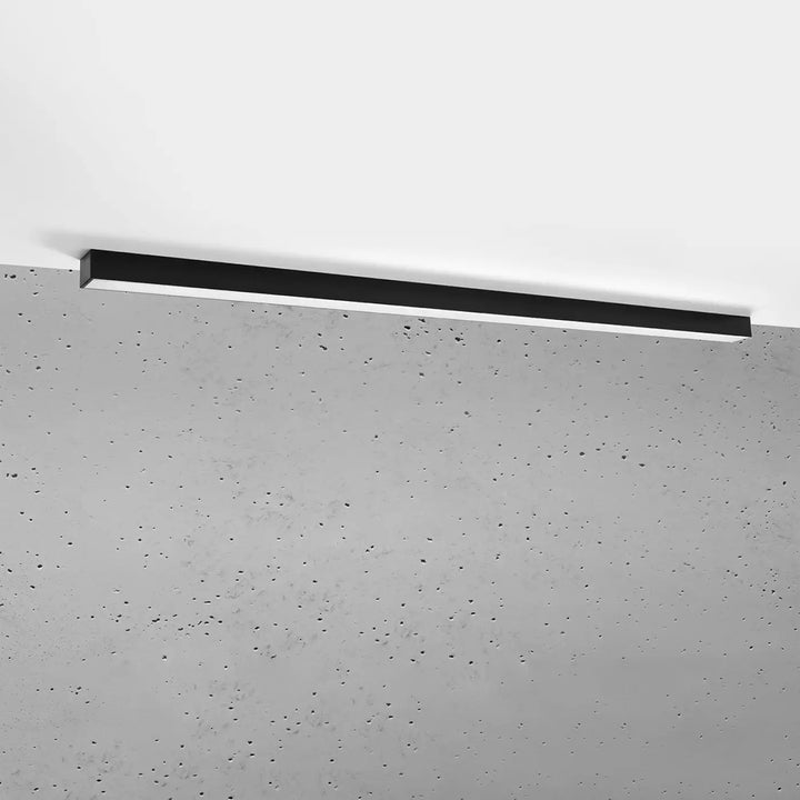 Luminaire plafonnier pinne 150 noir avec paramètres d’éclairage 4000k monté au plafond collection pinne différentes tailles