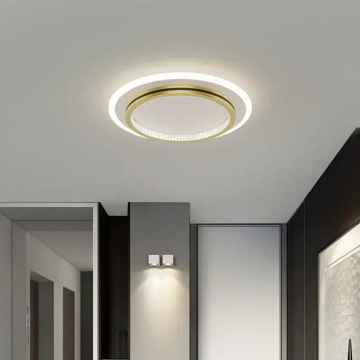 Luminaire Plafonnier LED Noir ou Doré avec Formes Différentes