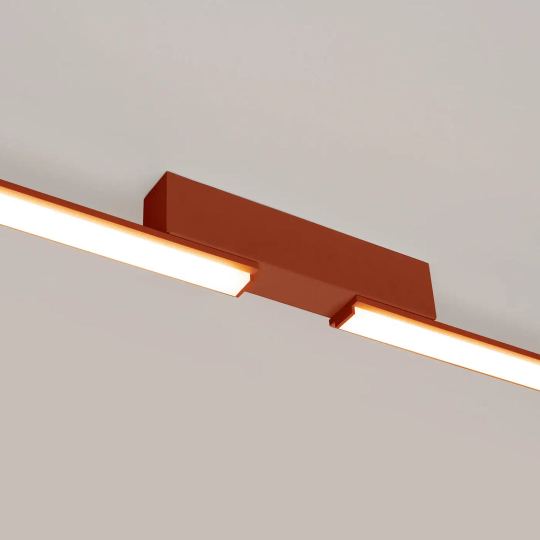 Lámpara de techo LAGOM, rojo ocre, 3000K
