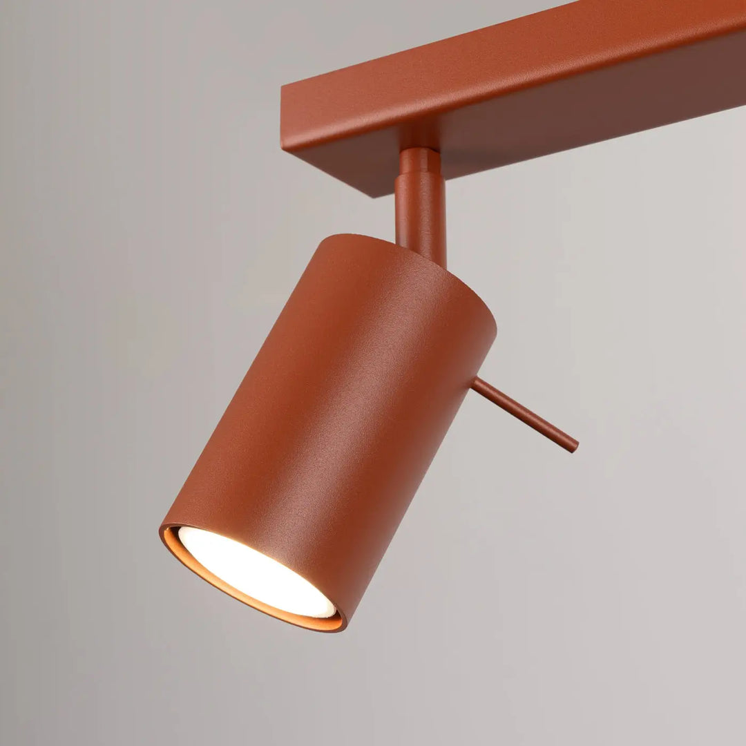 Luminaire plafonnier ring 2 en cuivre avec finition mate et bras ajustable pour éclairage flexible minimalisme moderne