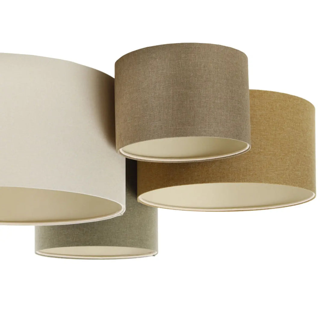Plafond 4Flames Boho Elegant – Creme/Caramel/Grey green/Sand brown/Ecru