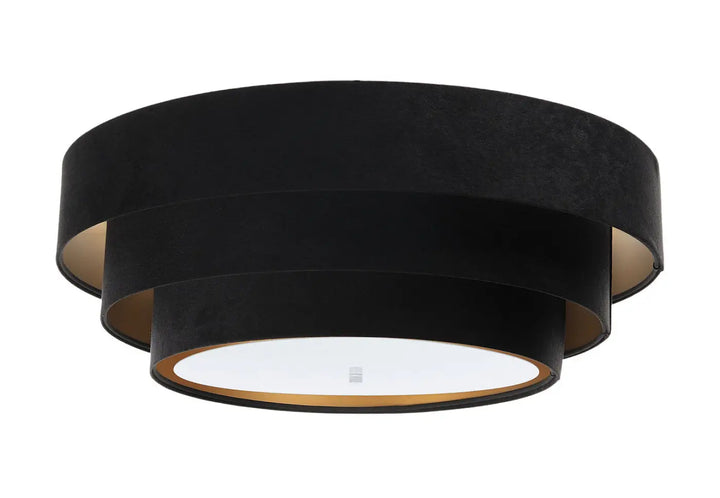 Plafond Triniti Veloursstoff – Black/Gold