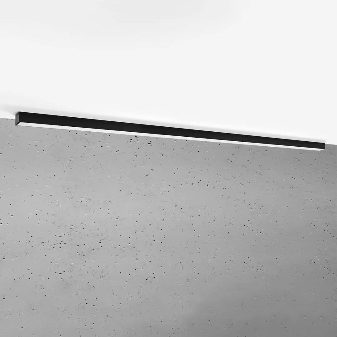 Luminaire plafonnier pinne 200 noir en led linéaire pour paramètres d’éclairage optimal en bureau à domicile collection pinne