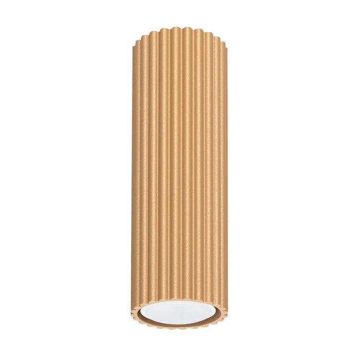 Luminaire plafonnier karbon 20 or finition dorée design minimaliste avec ampoules gu10 interchangeables verticales