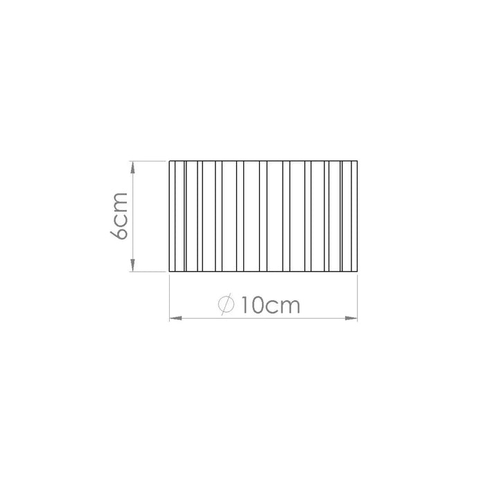 Luminaire plafonnier aura 1 peach avec forme unique inspirée en plateau rectangulaire minimaliste à rainures verticales