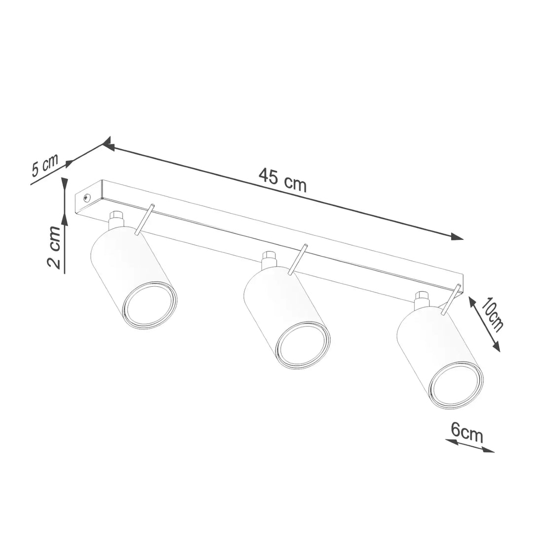 Luminaire plafonnier lampe ring 3l vert olive minimalisme moderne avec éclairage flexible à trois cylindres métalliques