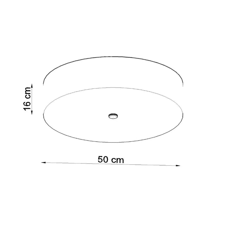 Luminaire plafonnier skala 50 noir avec design minimaliste élégant idéal pour plafond minimaliste et décoration élégante