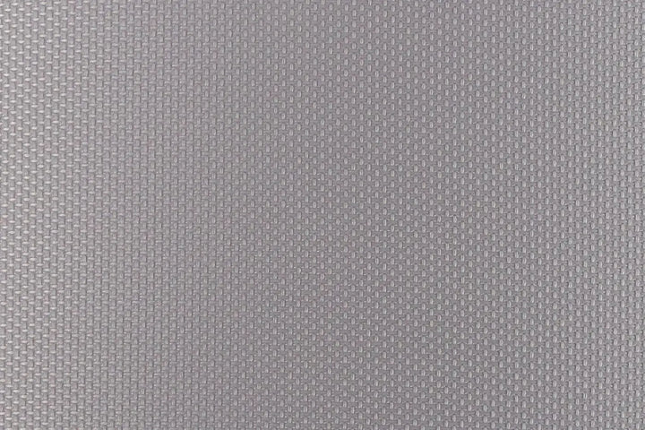 Luminaire plafonnier rond en tissu gris clair avec un motif tissé en croix serré uniforme mesh