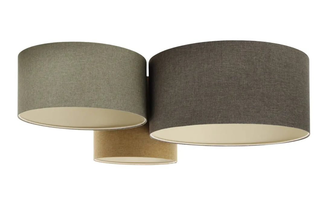 Plafond Trio Boho Elegant – Grey green/Graphite/Mustard yellow/Ecru