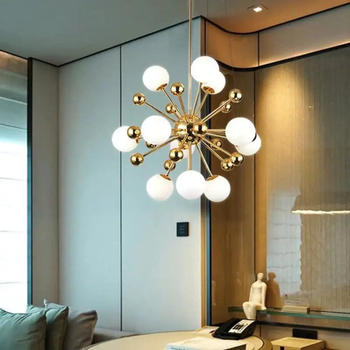 Luminaire Suspension Boule Design Forme Étoile