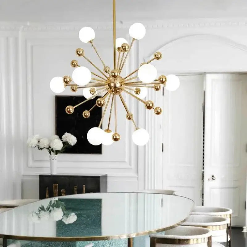 Luminaire Suspension Boule Design Forme Étoile