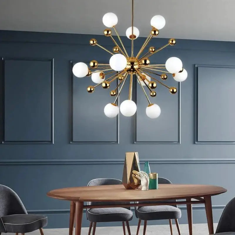 Luminaire Suspension Boule Design Forme Étoile