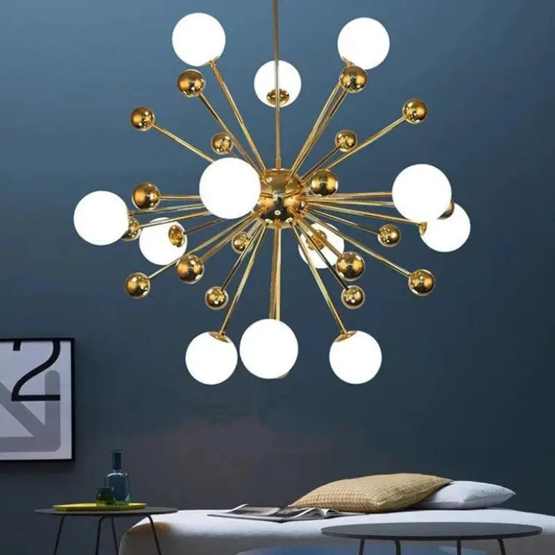 Luminaire Suspension Boule Design Forme Étoile