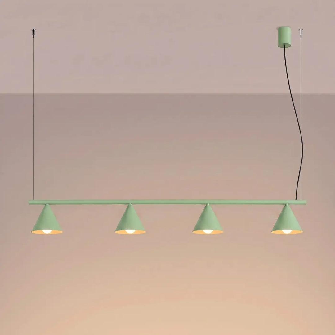 Lustre sauge allumé