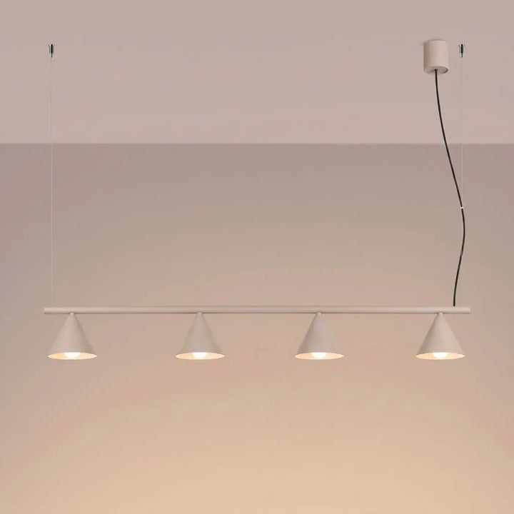 Lustre taupe allumé
