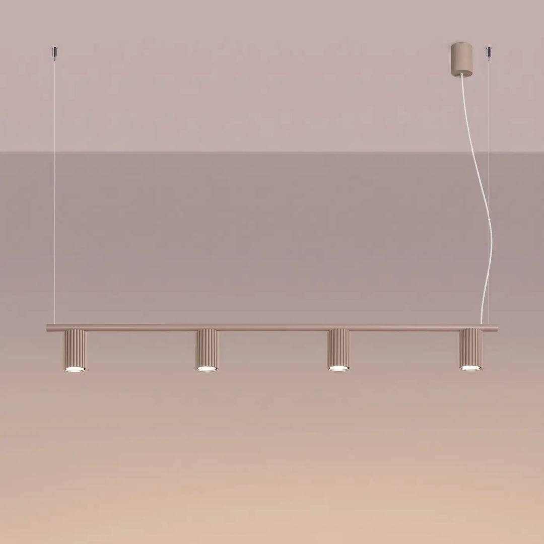 Lustre taupe allumé