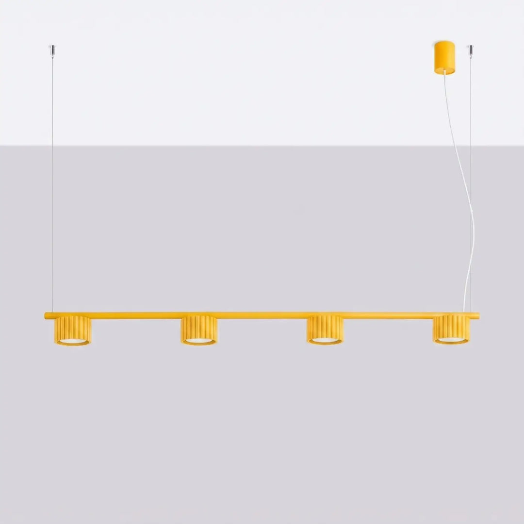 Lustre jaune éteint