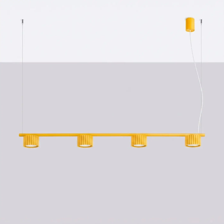 Lustre jaune éteint