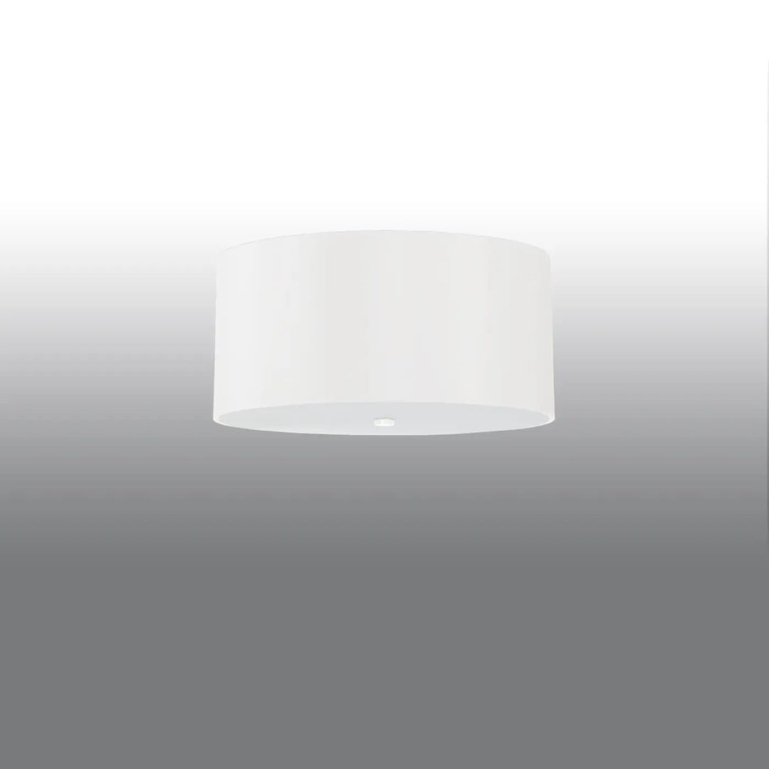 Plafonnier otto 50 blanc cylindre minimaliste en finition mate pour une décoration élégante contemporaine