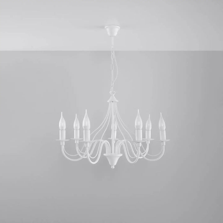 Lustre blanc éteint