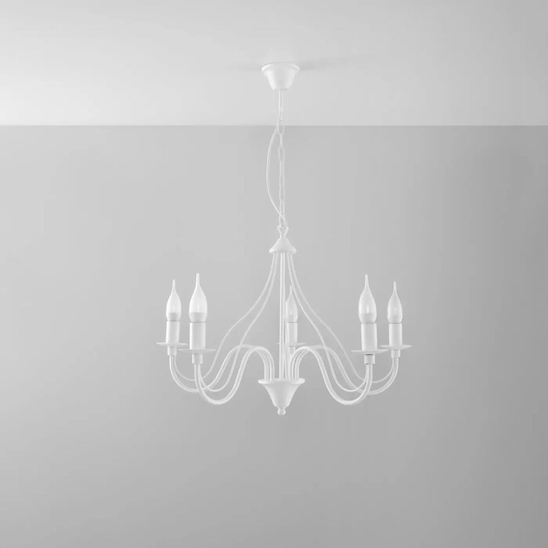 Lustre blanc éteint