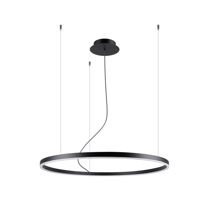 Lustre ODA noir vue d'ensemble