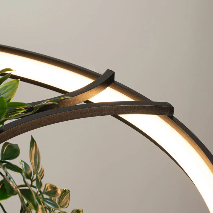 Lustre RIO BIO noir détail des plantes