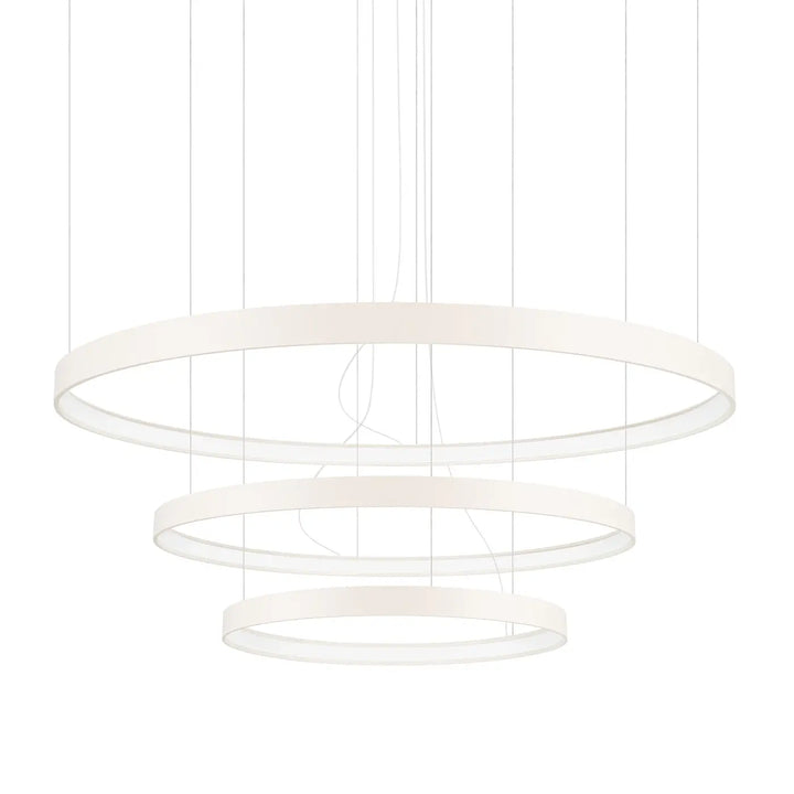 Lustre anneau RIO beige vue d'ensemble
