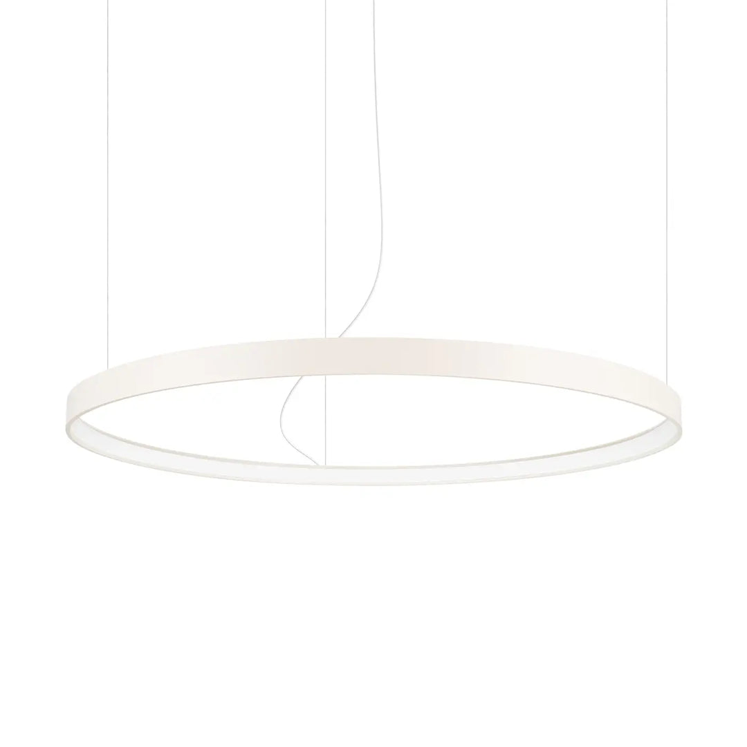 Lustre anneau RIO beige vue d'ensemble