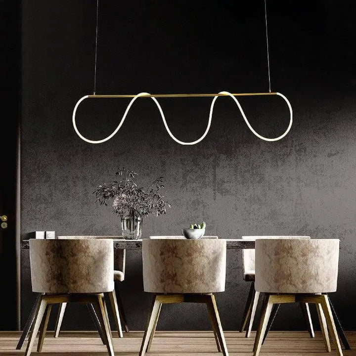 Lustre Led Suspension Design Géométrique