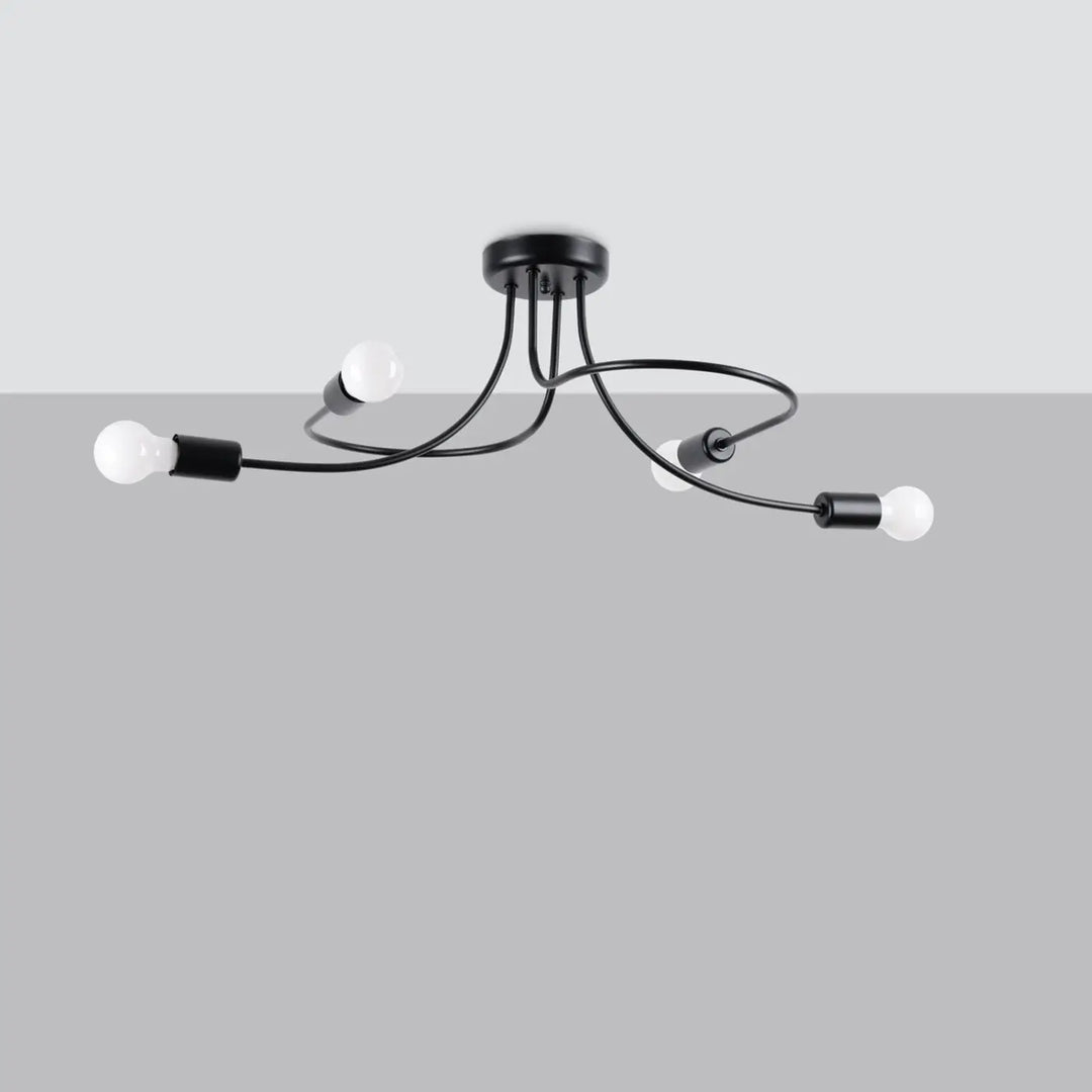 Lustre noir éteint